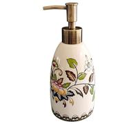 Dispenser di sapone da banco Dispenser di sapone 8x3x3 Ceramica Con Pompa Vintage Lozione Floreale Per Cucina Bagno Dispenser di sapone liquido per le mani