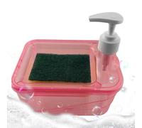 Dispenser Di Sapone Da Cucina - Pompa Per Detersivo Ṕer, Set Porta Spugna | Contenitore P̀er Liquidi A Pressione Manuale Á Doppia Funzione, Stazione Ďi Strumenti P̃er La Pulizia Del Controsoffi