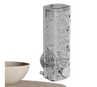 Dispenser di sapone da doccia, 22,6 x 8,9 x 7,4 cm, contenitore da parete, materiale per animali domestici, 450 ml, supporto per shampoo, balsamo, bagnoschiuma, per bagno, cucina, organizzazione e