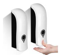 Dispenser di sapone da parete, 2 pezzi dispenser sapone a parete, dispenser per shampoo e balsamo, dispenser sapone a parete senza foratura, dispenser per shampoo per il bagno