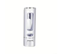 Dispenser di sapone da parete da 400 ml con camera trasparente per visualizzare i livelli di sapone, funzionamento a pulsante per un uso senza sforzo in bagno o cucina (A)