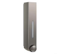 Dispenser di sapone da parete da 420 ml, design facile da premere per doccia e bagno, comodo (grigio1)