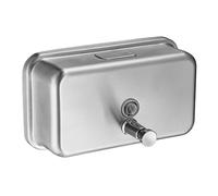 Dispenser di sapone da parete in acciaio inox 304 orizzontale da 1200 ml dorato spazzolato nero per hotel disinfettante per le mani (spazzolato 1200ml)