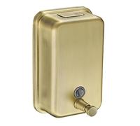Dispenser di sapone da parete in acciaio inox 304 spazzolato oro nero per hotel (dorato 800 ml)