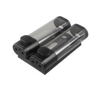 Dispenser di sapone da parete nero a tripla testa pompa manuale per bagno cucina hotel - ABS sapone liquido shampoo gel doccia contenitore 215 mm (doppio)