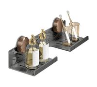 Dispenser di sapone da parete per rubinetto da bagno e cucina, in acciaio inox, con display profumato, per una decorazione elegante e funzionale della casa