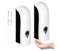 Dispenser di sapone da parete senza foratura, 2 dispenser per sapone da parete, 300 ml, dispenser manuale per gel doccia, dispenser per sapone per shampoo, lozione per cucina e bagno, ricaricabile