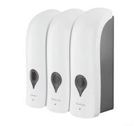 Dispenser di sapone da parete sostenibile per mantenere i tuoi liquidi preferiti immagazzinati senza sostituzione costante (bianco)