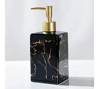 Dispenser di Sapone Dispenser di Sapone per Le Mani Dispenser di Sapone Liquido in Ceramica con Pompa per Bagno Conta Cucina Ufficio Strisce Dorate nordich