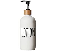 Dispenser di sapone, dispenser di sapone per piatti per lavello della cucina. Dispenser di sapone per le mani in vetro, decorazione moderna in fattoria, per bagno, lavello della cucina (lozione bianca