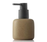 Dispenser Di Sapone, Dispositivo for emulsione da banco con pompa in ceramica alla moda, liquido in stile nordico, semplice ed elegante, decorazione primaverile 6,0 once/180 ml(Tea Brown)
