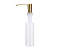 Dispenser di sapone for lavello da cucina, bottiglia for lozione, detergente liquido, pompa for lavaggio a mano, bottiglia for lozione in acciaio inossidabile(Gold color)