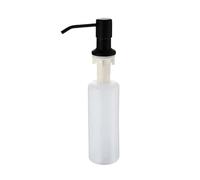 Dispenser di sapone for lavello in acciaio inossidabile 304, bottiglia di sapone liquido, dispenser di sapone e lozione a pressione manuale, accessori da cucina, 350 ml(Black)