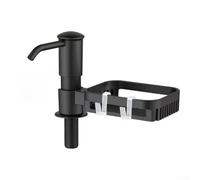 Dispenser di sapone funzionale con ripiano e tubo per l'integrazione del lavello della cucina e controllo dell'orientamento a 360 gradi(3)