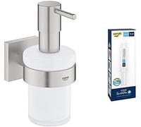 Dispenser di sapone GROHE Start Cube con supporto e GROHE QuickGlue A1 (material