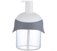 Dispenser di sapone in schiuma a forma di pinguino da 480 ml con pompa a pressione con una sola mano, corpo trasparente e bocca larga per ricariche rapide (Ash)