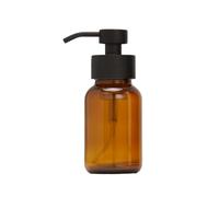 Dispenser di sapone in schiuma di vetro ambrato da 250 ml 8 oz ricaricabile schiuma per sapone manuale bottiglia per bagno cucina dispenser di sapone moderno di lusso