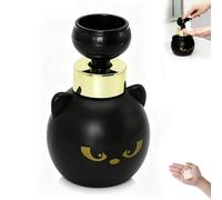Dispenser di sapone in schiuma, motivo a zampa di gatto, per Halloween, colore nero, pompa per lavaggio a mano, contenitore vuoto ricaricabile per liquido in schiuma, per bagno e cucina (1 pezzo)