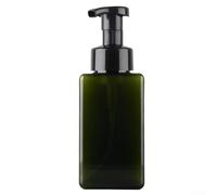 Dispenser di sapone in schiuma, ricaricabile, 450 ml, per sapone liquido, shampoo e bagnoschiuma, in plastica, per uso residenziale e commerciale (verde)