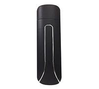 Dispenser di sapone liquido a pressione manuale, montaggio a parete, flacone di shampoo e gel doccia for il bagno(Black)