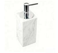 Dispenser Di Sapone, Lozione con pompa a pressione in marmo di lusso da 5,8 once/165 ml for shampoo bancone del bagno Design elegante for la decorazione primaverile della casa(Type G,Silver)