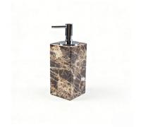 Dispenser Di Sapone, Lozione con pompa a pressione in marmo di lusso da 5,8 once/165 ml for shampoo bancone del bagno Design elegante for la decorazione primaverile della casa(Type H,Silver)