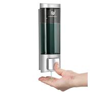 Dispenser di sapone manuale a parete, dispenser di sapone manuale per le mani, 200 ml, contenitore per shampoo da camera per lozione, gel doccia per WC, bagno, hotel, cucina, 6 cm x 6 cm x 20 cm