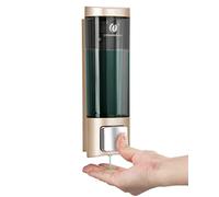 Dispenser di sapone manuale a parete, dispenser manuale per sapone per le mani, 200 ml, contenitore per shampoo da camera da bagno, hotel, cucina, 6 cm x 6 cm