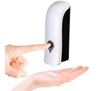 Dispenser di sapone manuale, da 300 ml, a parete semplice con testa dispenser di sapone liquido, dispenser di shampoo, gel doccia da bagno, porta shampoo liquido, senza foratura, con viti