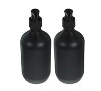 Dispenser di sapone nero da 16,9 once for uso quotidiano e viaggio, pompa for dispenser banco for bagno, bottiglie cucina ricaricabili