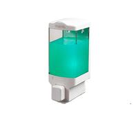 Dispenser di sapone non perforato Dispenser manuale a parete per hotel bagno di casa cucina dispenser di sapone può essere ricaricato (480 ml 16,9 once) Dispenser di sapone portatile (Wit, tazza