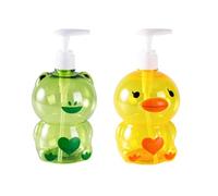 Dispenser di sapone per bambini, bottiglia di sapone per le mani, bottiglie vuote per lozioni a forma di animale carino, dispenser vuoto a forma di fumetto, contenitore per lozione per sapone per