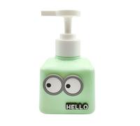 Dispenser di sapone per bambini per bambini, dosatore di sapone da 200 ml verde, bottiglia di sapone con occhi divertenti sapone liquido, shampoo, lozioni idel da usare in bagno o in cucina