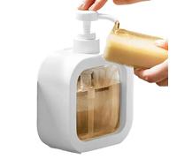 Dispenser di sapone per il bagno - bottiglia pompa trasparente 300 ml da 500 ml, contenitore a lozione ricaricabile | Distributore liquido condizionatore shampoo massaggio olio lavaggio mano ridotto c