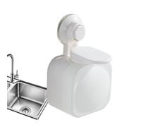 Dispenser di sapone per il bagno,Dispenser di sapone liquido - Dispenser di sapone da cucina a parete - Pompa dispenser di sapone ricaricabile, contenitori di sapone manuali creativi con ventosa per c
