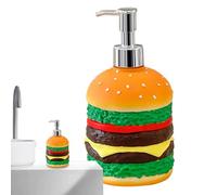 Dispenser di sapone per lavello della cucina, camera di gel per hamburger, dispenser di sapone decorativo da banco | per doccia, shampoo, balsamo, lavello da cucina commerciale lavaggio a mano piano