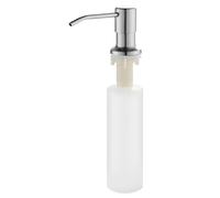 Dispenser di sapone per lavello, pompa per sapone per piatti, serbatoio ricaricabile da 350 ml e 500 ml, pompa decorativa in schiuma nera e argento, attrezzatura da bagno professionale per il piano