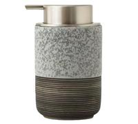 Dispenser di sapone per le mani, Dispenser di sapone schiumogeno in ceramica giapponese con pompa dorata, dispenser schiuma a mano da 300 ml for la cucina del bagno 1 pezzo(Gray)