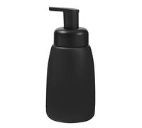 Dispenser di sapone per le mani in ceramica, dispenser di sapone per bagno e cucina, bottiglia a pompa per shampoo, bagnoschiuma, sapone per le mani, nero
