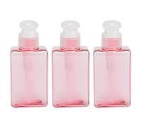 Dispenser di sapone per lozione per bottiglia da viaggio 3 pezzi 100 ml per shampoo rosa