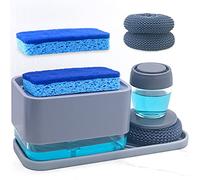 Dispenser Di Sapone per Piatti Con Supporto per Spugna per Lavello Da Cucina, Di