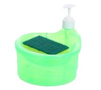 Dispenser di sapone per piatti da cucina | Ciotola per dispenser di sapone per piatti per la casa, dispenser di sapone liquido multiuso 2 in 1 con spugna, dispenser di sapone per piatti compatto e por