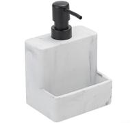 Dispenser di sapone per piatti, design ecologico a pressione, dispenser per sapone da cucina con supporto per spugna, 20 x 13 x 13 cm