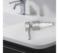 Dispenser di sapone per pompa per collo di bottiglia da 25 mm dispenser di | Spazzolato per la superficie, elettroplaccato, resistente alle impronte digitali, liscio, non sbiadisce, nobile