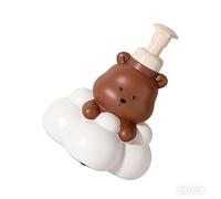 Dispenser di sapone riutilizzabile a forma di orso con pompa, bottiglia ricaricabile per lozione e sapone