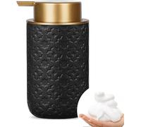 Dispenser di Sapone Schiumogeno Dorato - Pompa in Ceramica da 355 Ml per Cucina E Bagno, Ideale per Sapone Liquido, Gel Doccia E Igienizzante - Elegante Dispenser di Sapone Black