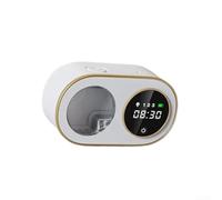 Dispenser di sapone schiumoso con display a LED, design ricaricabile, funzionamento No-Touch, capacità 320 ml, per famiglie e spazi di lavoro occupati (quinta marcia, bianco)