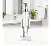 Dispenser Di Sapone Trasparente a Forma Di Schiaccianoci in Acrilico, Bottiglia Di Sapone for Le Mani Natalizia Ricaricabile for Decorazioni Natalizie for Bagno E Cucina, Grazioso(1PC)