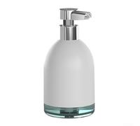 Dispenser di schiuma intelligente touchless con cinque livelli di uscita della schiuma, flacone da 320 ml, valutazione IPX7 e sistema di illuminazione reattivo (bianco)