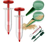 Dispenser di semi per piccoli semi Mini dispenser per semi di semina manuale a mano Set di piantine Dibber e Widger Set leggero pratico piccolo strumento per semina mini set di attrezzi da giardino